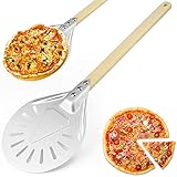 REFORUNG Pizzaschaufel Aluminium Pizzaschieber Perforiert Pizzawender 7 Zoll...