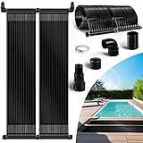 tillvex Pool Solarkollektor Set 76 x 300 cm | Solarheizung bis 12.000 l...