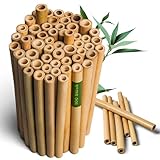 Tilkat® Bambusröhrchen für Insektenhotel | 15 cm lang | 100 Stück | Bambus...