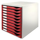 Leitz Formular-Set mit 10 Schubladen, Schubladenset zur Aufbewahrung von Dokumenten und...