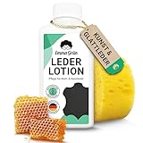 Emma Grün® Lederpflege für Ledercouch & Sofa 250ml [MIT BIENENWACHS] - Glatt- &...