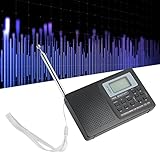 Tragbares, Wiederaufladbares Digitalradio mit Bluetooth, SW/LW/MW/FM-Radio, Netz- oder...