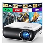 Mini Beamer 4K, HAPPRUN H1 Full HD Beamer mit Bluetooth – Native 1080P...