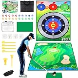 IEEILULU Golf Spielmatte, 2 in 1 Golf Chipping Spielmatte, 178 x 120cm Golf Training Matte...
