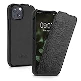 kalibri Flip Hülle Ultra Slim kompatibel mit Apple iPhone 13 mini - Leder Case...