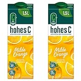 hohes C Milde Orange, 100% Orangensaft (1 x 1,5l) (Packung mit 2)