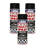 3 x Wilckens Spraydose Rallye Spray Lack schwarz matt a 400ml 1,08EUR=100ml