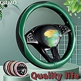 QIOZO Lenkradbezug passend für BMW 118d E81 2011 2011 Autozubehör: dunkelgrün