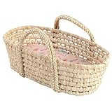 howa Puppentragekorb Tragekorb inkl. Matratze miniflowers für Puppen bis 50 cm...