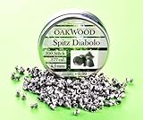 500 SCHUSS OAKWOOD SPITZ DIABOLOS- LUFTGEWEHRKUGELN - 4,5MM - Made for Germany...