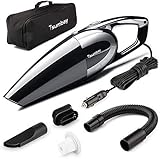 Tsumbay Auto Staubsauger DC 12V 5000PA 120W 2xHEPA Filter Autostaubsauger Nass &...