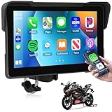 Rimoody 7 Zoll Carplay Bildschirm für Motorrad Kabellos Carplay und Android...