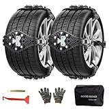 GOHHME 8 Stück Schneeketten, Universal Auto Schneeketten, neues, einsetzbares,...