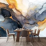 Fototapete Abstrakt Marmoriert Linien Vlies Tapete 400 x 280 cm 3D Effekt Wandbild...