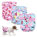3 Stück Wiederverwendbare Hundewindeln,Hochabsorbierend Höschen für weibliche...