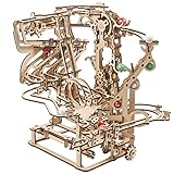 UGEARS 3D-Puzzle Kugelbahn-Kette – Vatertagsgeschenk, kreative 3D-Holzpuzzles für...
