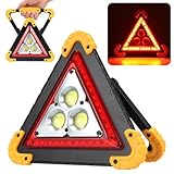 NAVESO Warndreieck KFZ, 50W Warndreieck Beleuchtet LED, 4 Modi Multifunktionales...
