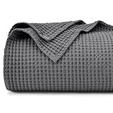 PHF 100% Baumwolle Decke 150x200cm, Weiche Waffelpique Tagesdecke, Leichte...