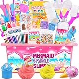 Purpledi Schleim Set Zum Selber Machen, Slime Fluffy Set, DIY Galaxie-Schleim Set, Slime...