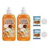2 Pcs Floor Cleaner Bodenreiniger Floor Cleaner Decontamination Leistungsstarker...