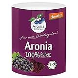 Aronia ORIGINAL 100% Bio Aronia Pulver Demeter 100 g | Aus Trester von Schale, Kernen und...