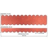 Martinshof Rothenburg Diakoniewerk Mini Dachschindeln Rund (41 mm) - Set - Rot...