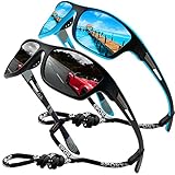 Perfectmiaoxuan Polarisierte Sonnenbrille Herren Damen Radfahren Golf Fahren...