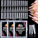 EBANKU 360 Stück Transparente Doppelte Nagelformen Set, 3 Formen...