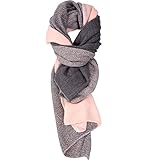 Damen Schal Cashmere Gefällt Wraps DeckeSchal Spleißen Karo Schal Herbst Winter Top...