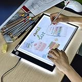XIAOSTAR Led Licht Pad A4, Leuchttisch einstellbare leuchtkasten Copy Board Leuchtkasten,...