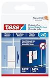tesa Powerstrips Klebestreifen für Fliesen und Metall 2 kg - Doppelseitige...