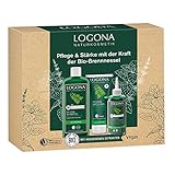 LOGONA Naturkosmetik Brennnessel Geschenkset, mit Shampoo 250 ml, Spülung 200 ml, und...