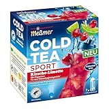 Meßmer Cold Tea Sport Kirsche-Limette | mit Magnesium | 14 Pyramidenbeutel |...