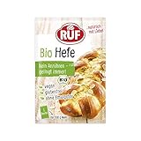 RUF Bio Hefe, ohne Emulgator und ohne Anrühren, Trockenhefe für Pizza, Brot, Datschi,...
