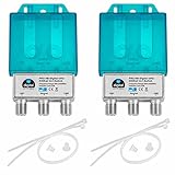 2X PRO DiseqC Schalter Switch 2/1 mit Wetterschutzgehäuse HB-DIGITAL 2X SAT LNB...