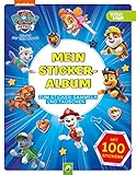 PAW Patrol Mein Stickeralbum mit 100 Stickern: 24 leere beschichtete Seiten für...