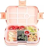 Bentobox Kinder mit Fächern Pink | Kinder Lunchbox | Bento Box Kinder |...