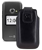 Suncase Original Tasche für Primo 413 by Doro/Tiptel Ergophone 6020-6021 Klapphandy/Leder...