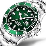 PUFYA Mechanische Uhr Männer Mode Automatikuhr Business Wasserdicht Herrenuhren Edelstahl...