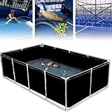 Temporäres Außenbecken und Schwimmbecken for Koi, Schildkröten und Fische – Schwarz,...