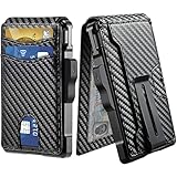 Tisoutec Slim Wallet I Geldbörse Herren klein/RFID Schutz Mini Geldbeutel...