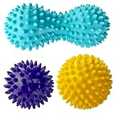 Nutabevr Massagebälle Faszienball 3er Set, Igelball Massage, Triggerpunkt Gymnastikball,...