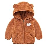 Qixiu Neugeborenes Baby Mädchen Jungen Jacke Bärenohren Kapuzen Oberbekleidung...