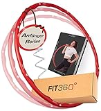 FIT360° - Hula Hoop Reifen Erwachsene Anfänger - 4 einstellbare Reifengrößen...