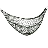 TRIXES Kleine Army Reise hängematte aus Nylon für Camping, zum Entspannen und...