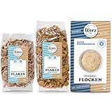 Werz Bio Flakes 3er Set 3x250g – Buchweizen Flakes, Braunhirse Flakes & Erdmandel...