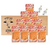 10er Pack (10x20g) Bento Mix Meeresfrüchte Snack Hot Namprik Geschmack (Papa Vo®)