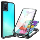 CENHUFO für Samsung Galaxy A51 Hülle, 360 Grad Schutzhülle Stoßfest Panzerhülle mit...