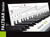 TonGenau® Klaviatur Schablone FALTBAR 2mm - Klavier lernen leicht gemacht - von...