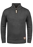 Solid SDPetro Herren Strickpullover Troyer Grobstrick Pullover mit Troyerkragen...